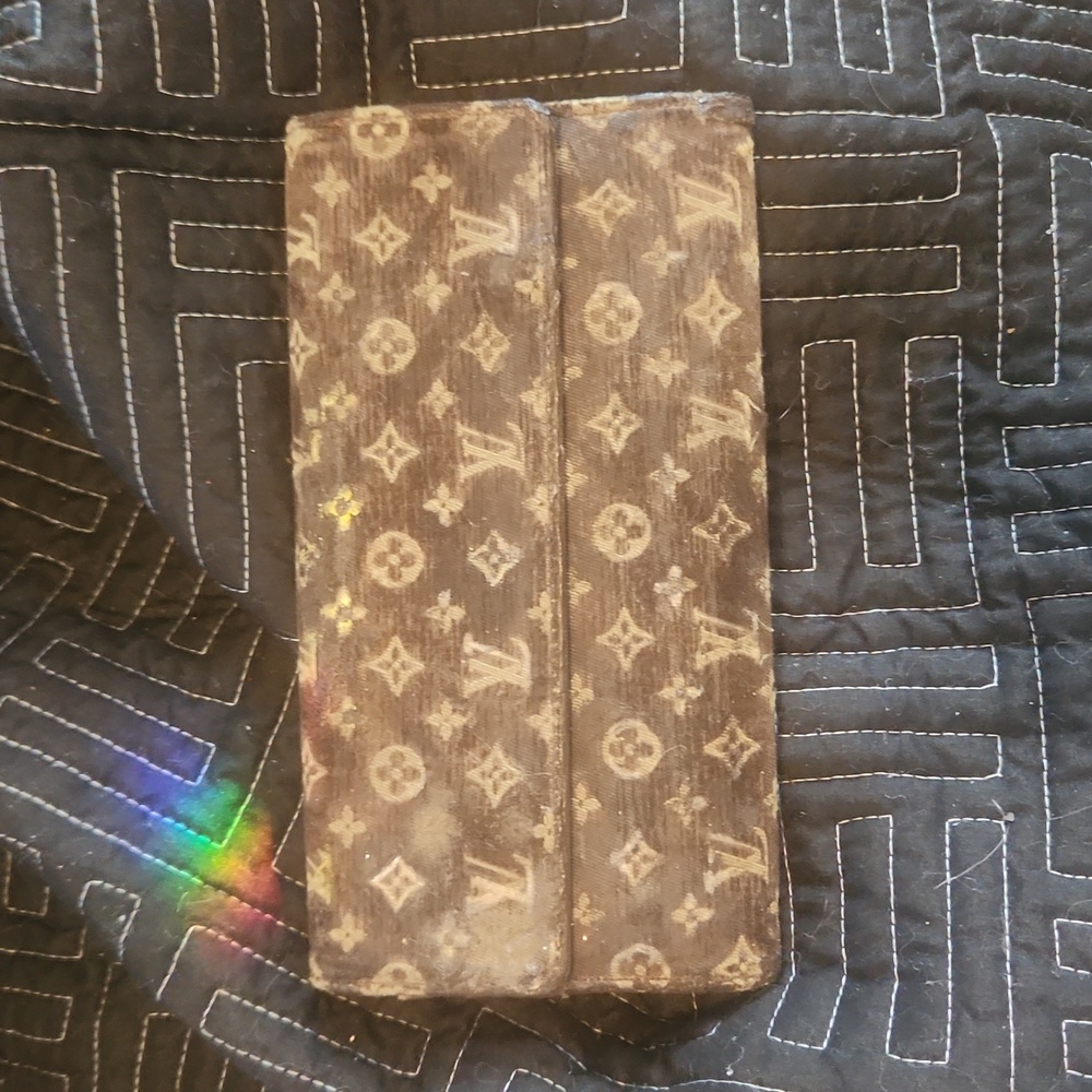 Louis Vuitton Brown Denim Wallet